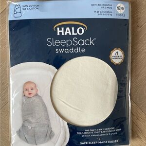 Halo SleepSack Swaddle in Cream 0-3 MO